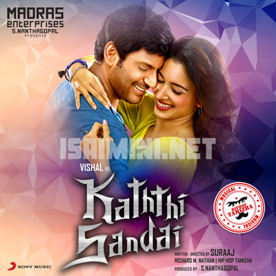 Kaththi Sandai Album Poster